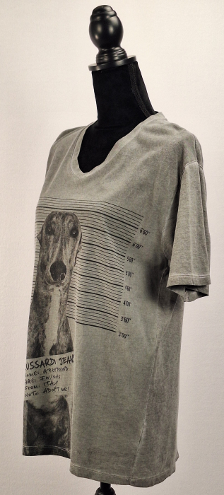 Tricou Trussardi Jeans Greyhound gri melanj | Caramia [2]