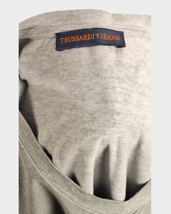 Tricou Trussardi Jeans Greyhound gri melanj | Caramia [4]