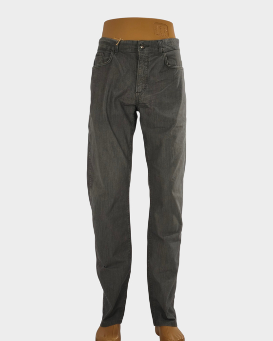 Blugi Trussardi Jeans gri cu crac îngustat M–L etichetă 50 [2]