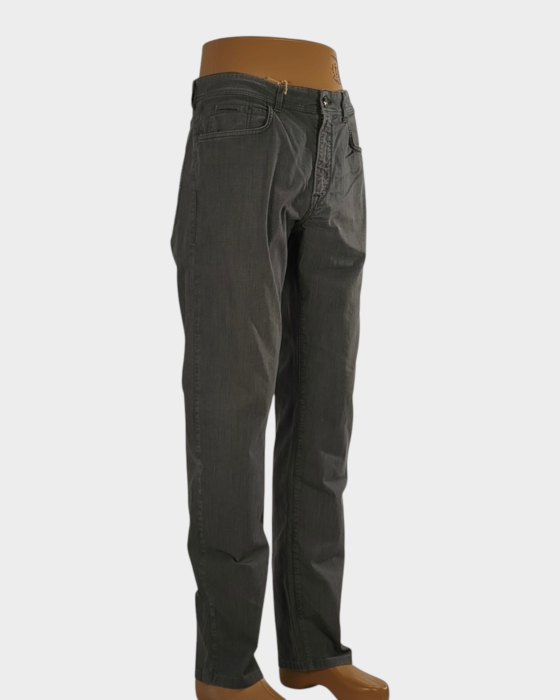Blugi Trussardi Jeans gri cu crac îngustat M–L etichetă 50 [4]