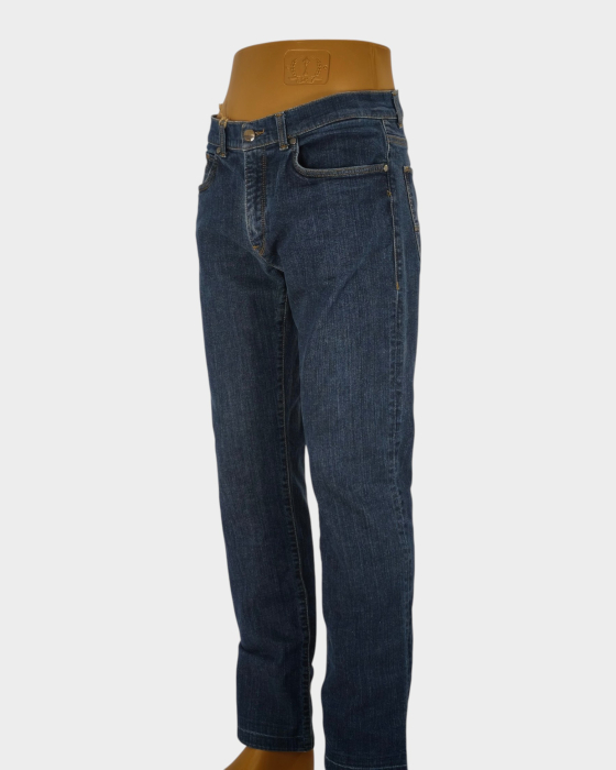 Jeans Trussardi Jeans 380 Icon albaștri unisex, bumbac cu elastan, L femei / M bărbați [2]