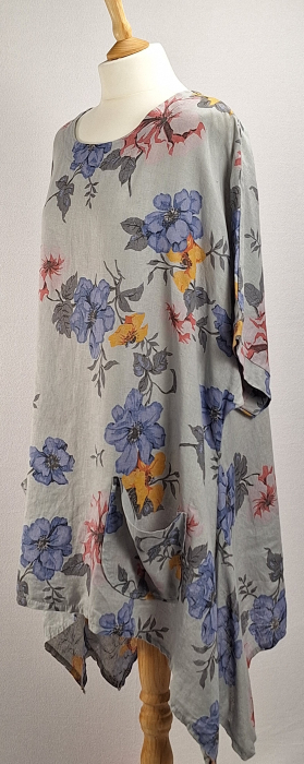 tunica-puro-lino-in-floral-gri-deschis-caramia [3]