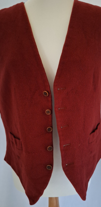 Vesta Austin Reed lana casmir burgundy 42R Made in England [2]