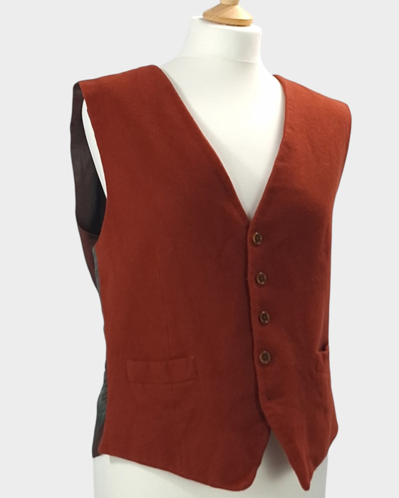 Vesta Austin Reed lana casmir burgundy 42R Made in England [6]