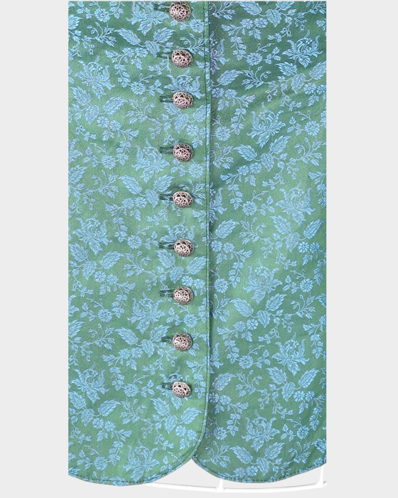 Vestă Ottsedank 100% bumbac cu imprimeu floral și nasturi metalici [2]