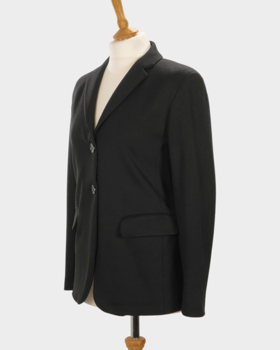 Sacou Weekend Max Mara negru din blend de vâscoză cu umeri structurați S–M [2]