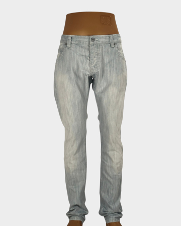 Blugi bărbați - Blugi Armani Jeans din bumbac cu crac îngustat mărime L etichetă 36