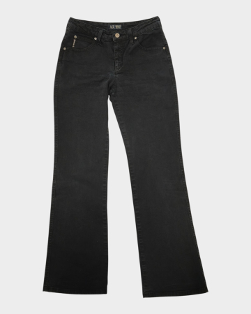 Blugi - Blugi Armani Jeans negri din blend de bumbac cu crac drept XS–S etichetă 28