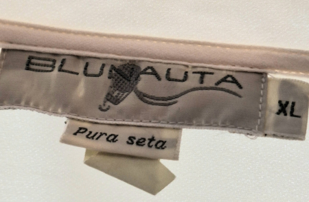 Bluză Blunauta din mătase naturală ivoire cu volane [4]