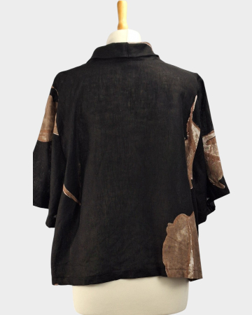 Bluza Hopsack 100 in cu imprimeu artistic [2]