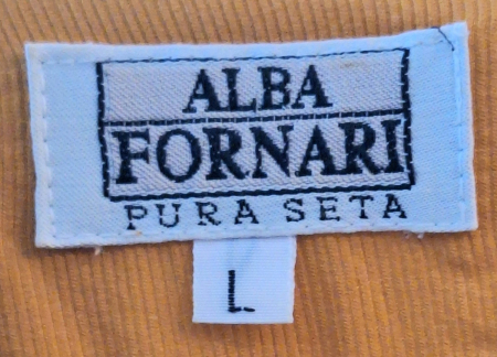 Cămașă Alba Fornari din mătase naturală portocaliu cald [4]