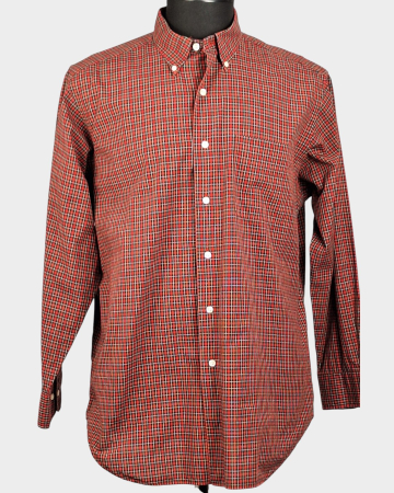 Cămăși - Camasa-barbateasca-Lauren-Ralph-Lauren-bumbac-100-carouri-rosu-verde-XL-XXL