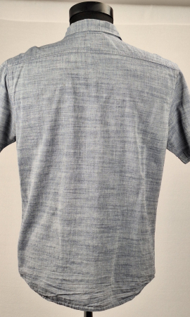 Cămașă bărbătească Levi's 100% bumbac gri chambray cu mânecă scurtă [4]