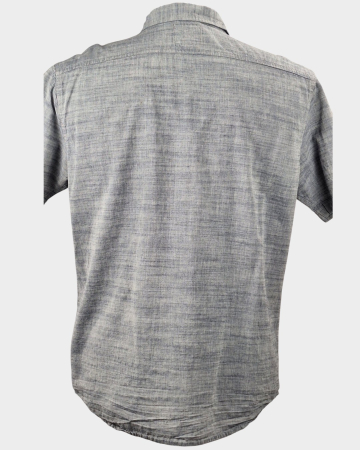 Cămașă bărbătească Levi's 100% bumbac gri chambray cu mânecă scurtă [3]
