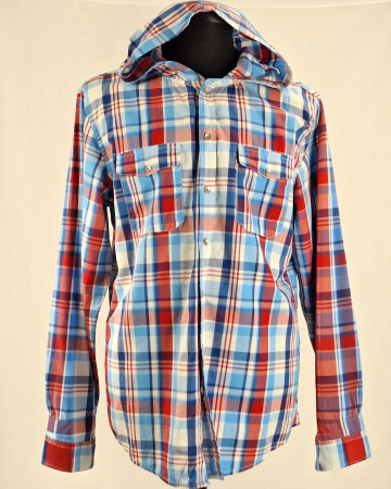 Camasa barbateasca Levis cu gluga 100 bumbac carouri marime XL [1]
