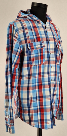 Camasa barbateasca Levis cu gluga 100 bumbac carouri marime XL [4]