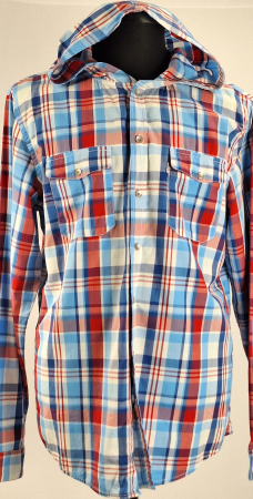 Camasa barbateasca Levis cu gluga 100 bumbac carouri marime XL [1]