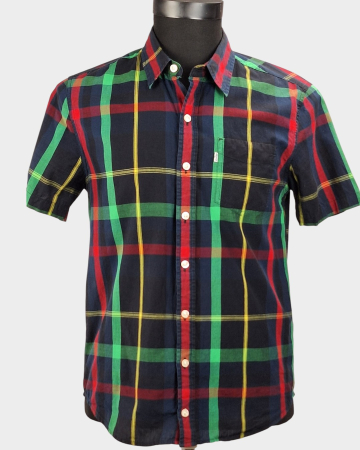 Cămăși - Cămașă bărbătească Levi's 100% bumbac în carouri multicolore