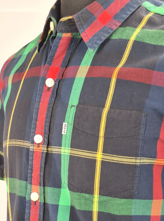 Cămașă bărbătească Levi's 100% bumbac în carouri multicolore [4]