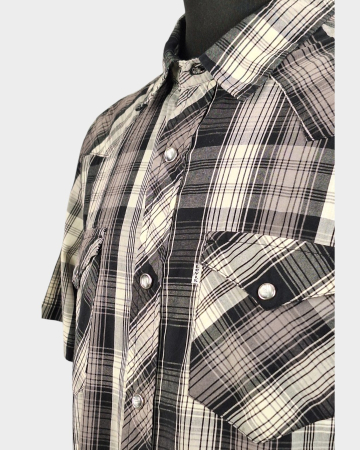 Cămașă bărbătească Levi's Standard Fit în carouri alb-negru [1]