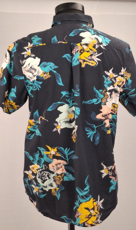 Cămașă bărbătească Vans din bumbac cu imprimeu floral și mânecă scurtă [3]