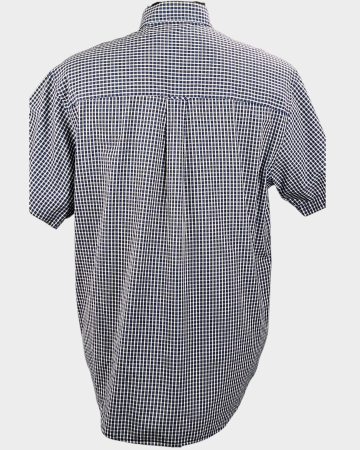 Cămașă CHAPS Ralph Lauren Easy Care bumbac în carouri bleumarin și alb [3]
