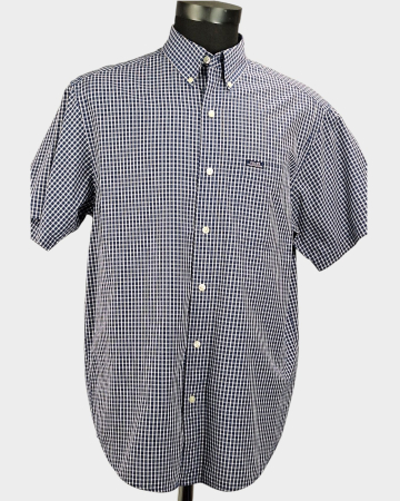 Cămăși - Cămașă CHAPS Ralph Lauren Easy Care bumbac în carouri bleumarin și alb