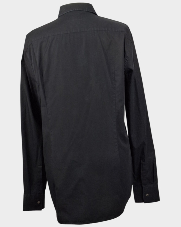 Cămașă BOSS Hugo Boss Slim Fit neagră din bumbac [3]