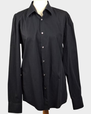 Cămăși - Cămașă BOSS Hugo Boss Slim Fit neagră din bumbac
