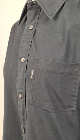 Cămașă Calvin Klein Jeans neagră din bumbac cu elastan [5]
