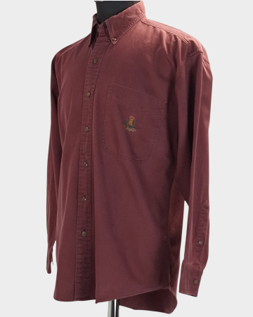 Camasa CHAPS Ralph Lauren bordo 100% bumbac M Made in Mauritius [1]