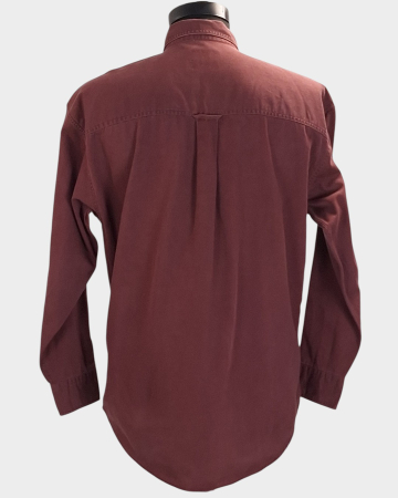 Camasa CHAPS Ralph Lauren bordo 100% bumbac M Made in Mauritius [3]