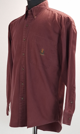 Camasa CHAPS Ralph Lauren bordo 100% bumbac M Made in Mauritius [1]