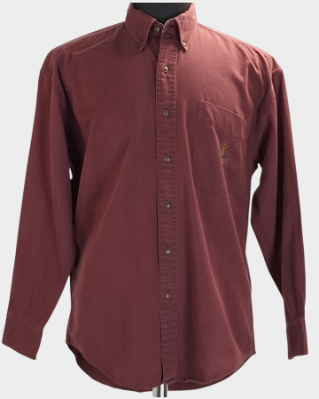 Femei - Camasa CHAPS Ralph Lauren bordo 100% bumbac M Made in Mauritius