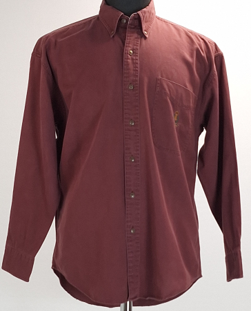 Femei - Camasa CHAPS Ralph Lauren bordo 100% bumbac M Made in Mauritius