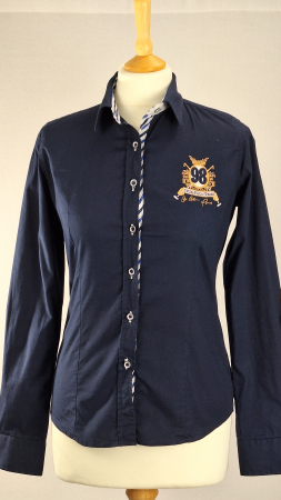 Femei - Camasa-dama-Carisma-Premium-bleumarin-broderie-Caramia