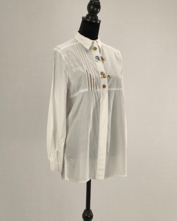 Camasa-dama-Meico-alba-100-bumbac-broderii-florale-nasturi-lemn-Caramia [4]