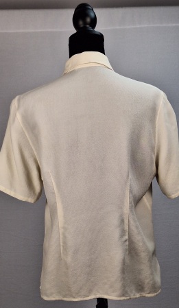 Cămașă din mătase naturală Elizabeth Ascot crem ivory [2]