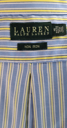 Cămașă Lauren Ralph Lauren Non-Iron din bumbac cu dungi mărime L–XL [4]