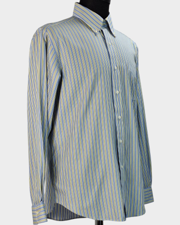Cămașă Lauren Ralph Lauren Non-Iron din bumbac cu dungi mărime L–XL [4]