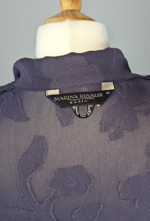 Cămașă Marina Rinaldi Basic jacquard floral din blend de vâscoză [4]
