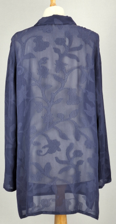 Cămașă Marina Rinaldi Basic jacquard floral din blend de vâscoză [2]