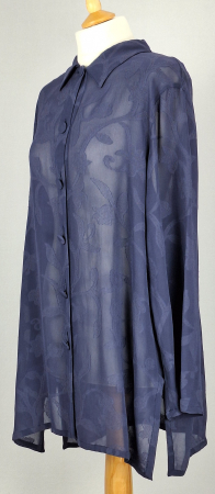 Femei - Cămașă Marina Rinaldi Basic jacquard floral din blend de vâscoză