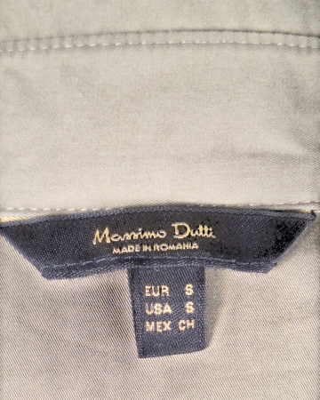 Cămașă Massimo Dutti oversize verde salvie damă [2]