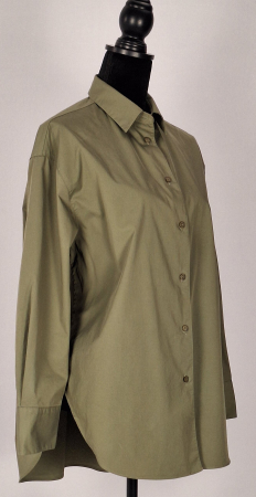 Cămașă Massimo Dutti oversize verde salvie damă [3]