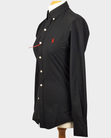 Cămașă Polo Ralph Lauren Slim Fit neagră din bumbac cu elastan [1]