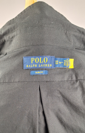 Cămașă Polo Ralph Lauren Slim Fit neagră din bumbac cu elastan [4]