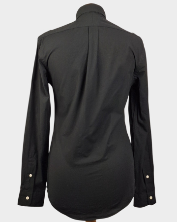 Cămașă Polo Ralph Lauren Slim Fit neagră din bumbac cu elastan [3]