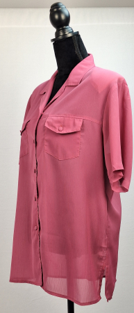 Cămașă Pura-Seta 100% SILK roz zmeură [1]