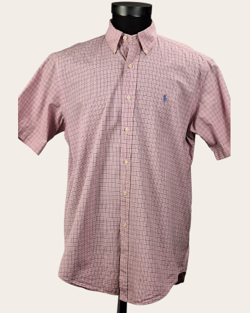Cămăși - Cămașă Ralph Lauren Classic Fit bumbac în carouri roz bleu și alb